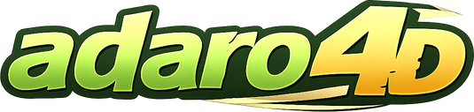 Logo adaro4d berwarna ungu neon